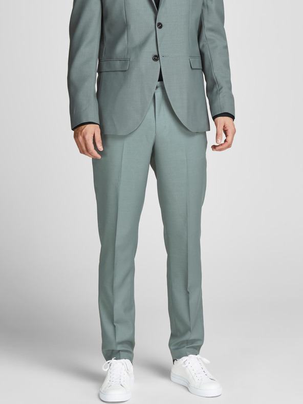 Jack & Jones Zelené pánské kalhoty Jack & Jones Solaris