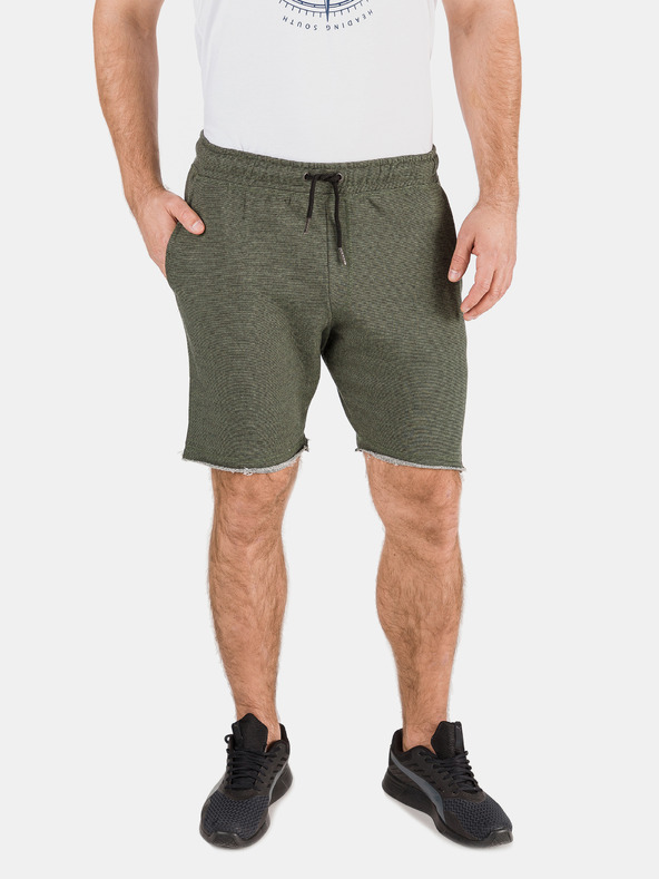 Sam 73 Khaki pánské teplákové kraťasy SAM 73