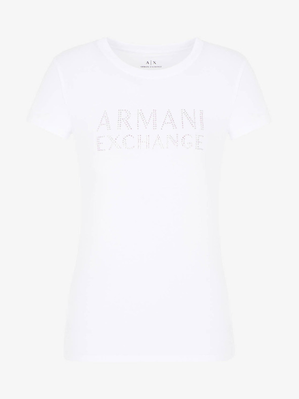 Armani Exchange Bílé dámské triko Armani Exchange