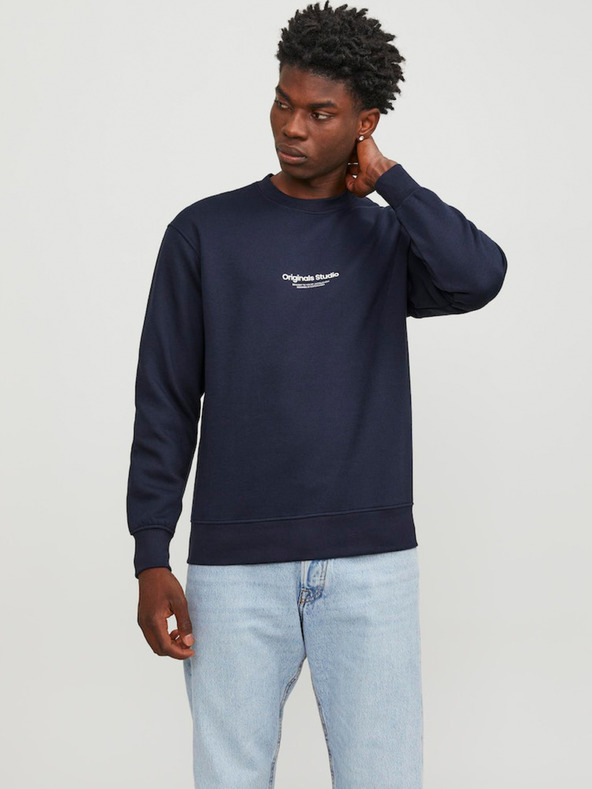 Jack & Jones Tmavě modrá pánská mikina Jack & Jones Vesterbro