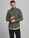 Jack & Jones Khaki pánská svrchní košile Jack & Jones Oxford
