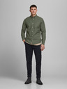Jack & Jones Khaki pánská svrchní košile Jack & Jones Oxford