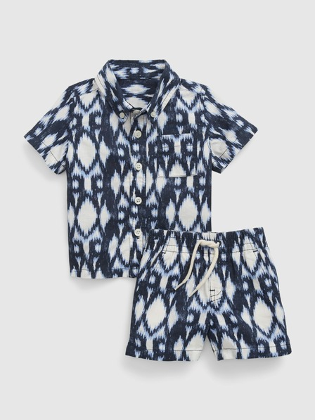 GAP Baby lněný vzorovaný set GAP