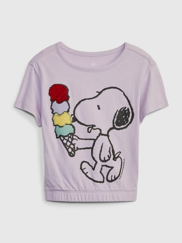 GAP Baby tričko GAP & Peanuts Snoopy