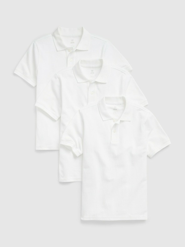 GAP Dětská polo trička uniform organic, 3 ks GAP