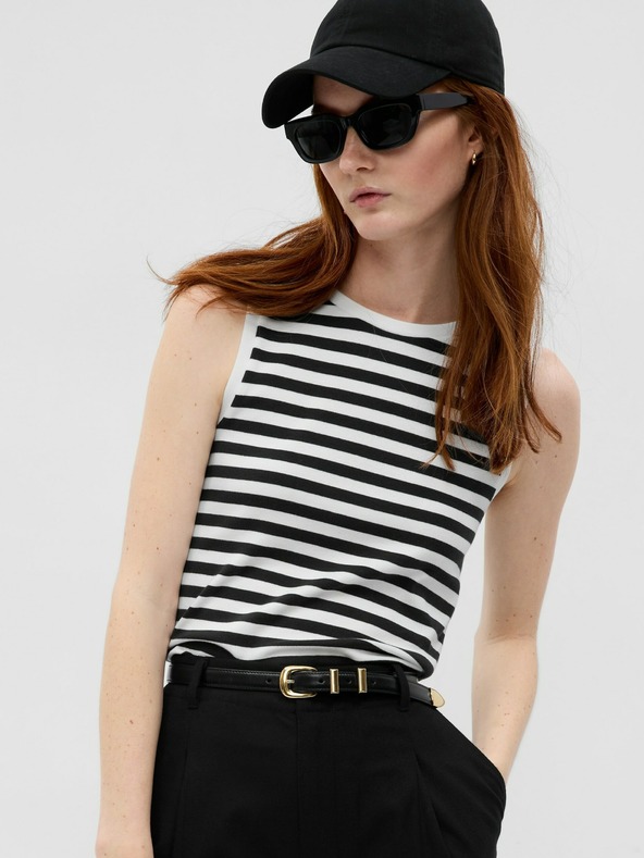 GAP Krátký pruhovaný crop top GAP