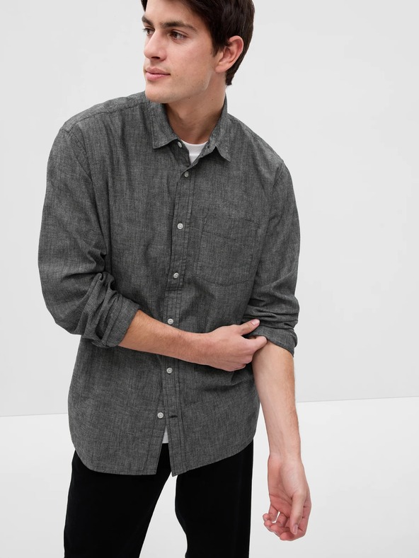GAP Chambray košile s dlouhým rukávem GAP