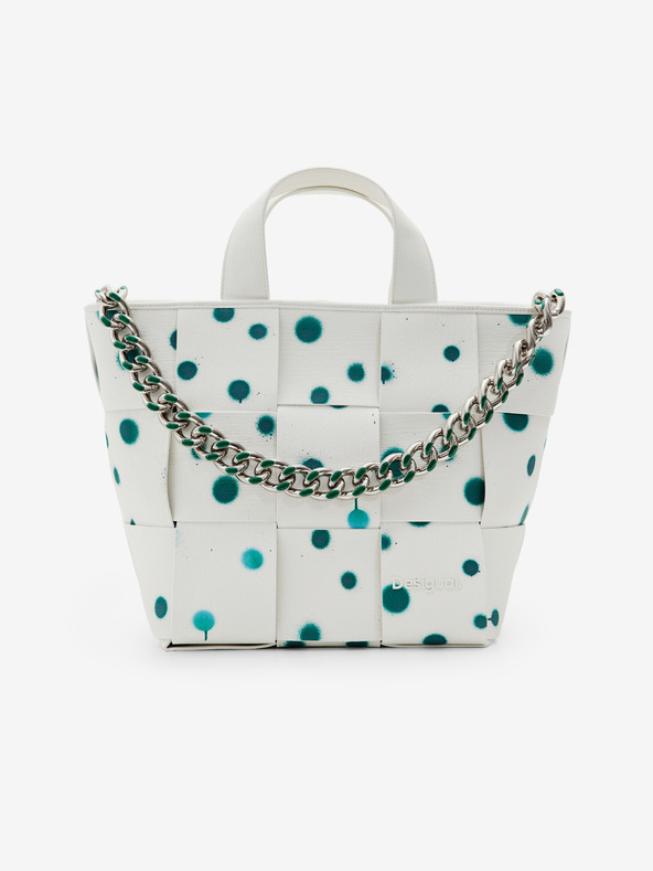 Desigual Bílá dámská vzorovaná kabelka Desigual New Splatter Valdivia