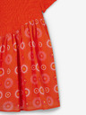 Desigual Oranžové holčičí šaty Desigual Andy