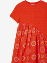 Desigual Oranžové holčičí šaty Desigual Andy