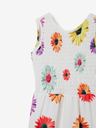 Desigual Bílý holčičí květovaný overal Desigual Delia
