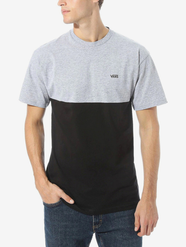 Vans Šedo-černé pánské tričko VANS
