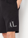 Armani Exchange Černé pánské teplákové kraťasy Armani Exchange