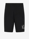 Armani Exchange Černé pánské teplákové kraťasy Armani Exchange