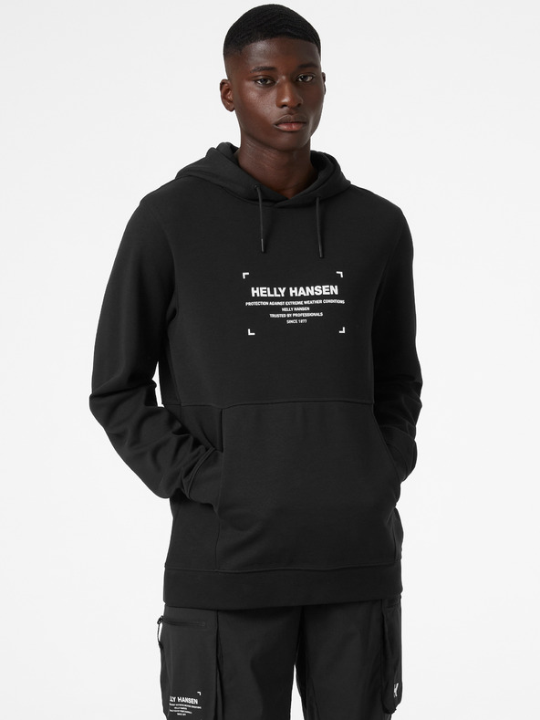 Helly Hansen Černá pánská mikina s kapucí HELLY HANSEN