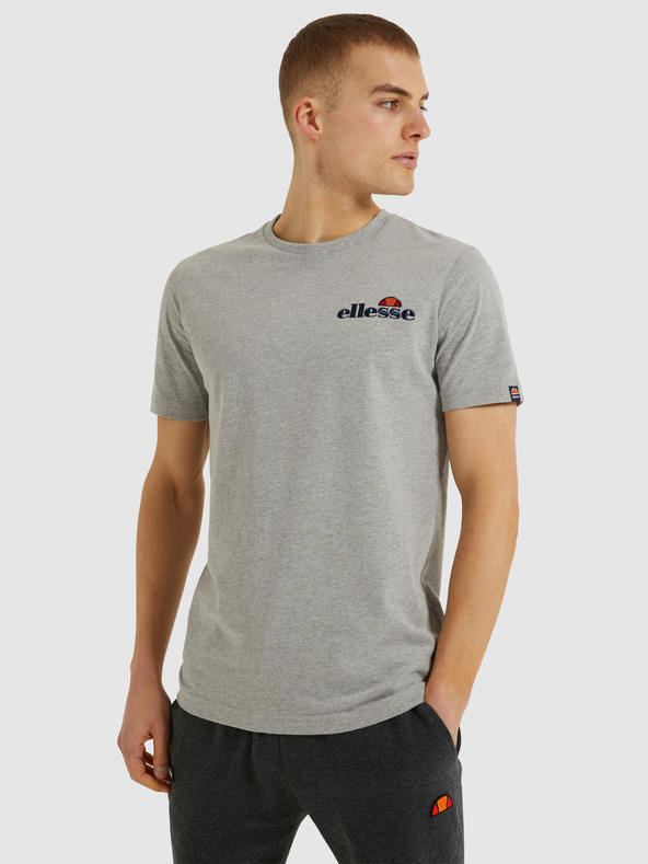Ellesse Šedé pánské žíhané tričko Ellesse Voodoo
