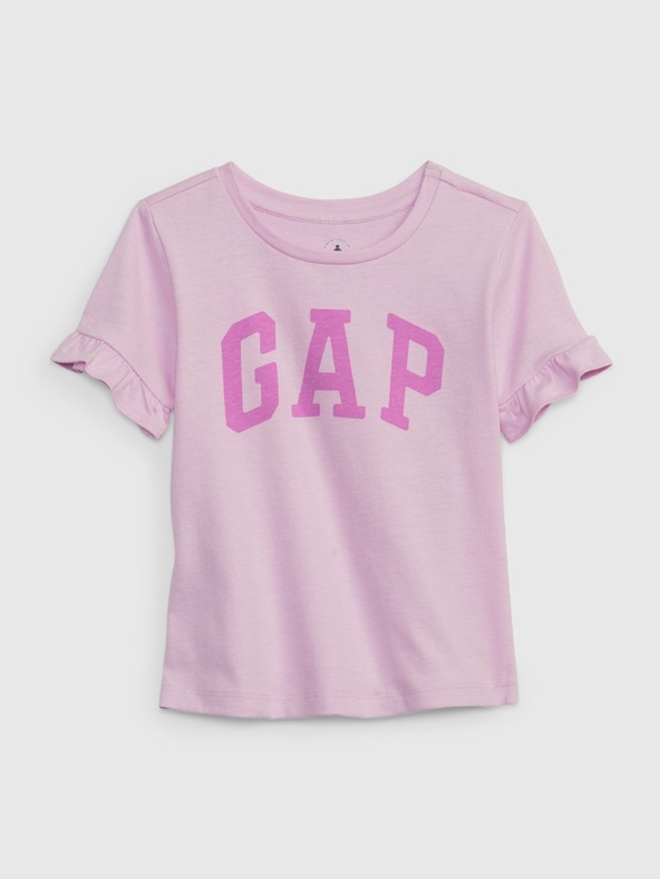 GAP Baby tričko s logem GAP a volánky