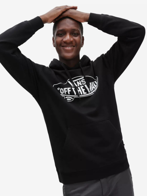 Vans Černá pánská mikina s kapucí VANS
