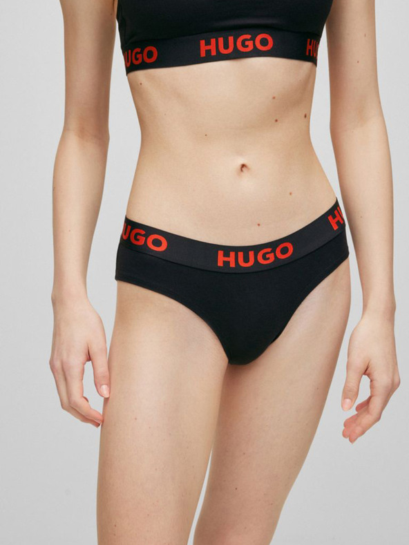 HUGO Černé dámské kalhotky HUGO