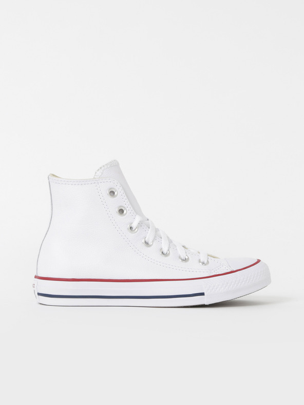 Converse Bílé kotníkové kožené tenisky Converse Chuck Taylor All Star Leather