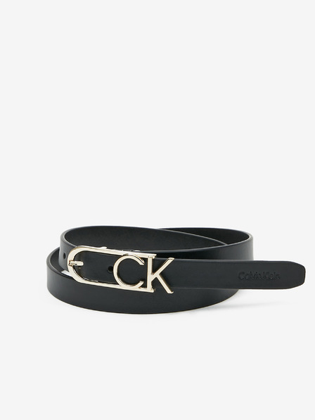 Calvin Klein Jeans Černý dámský kožený pásek Calvin Klein Jeans