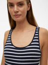 Vero Moda Bílo-modré dámské pruhované basic tílko Vero Moda Maxi