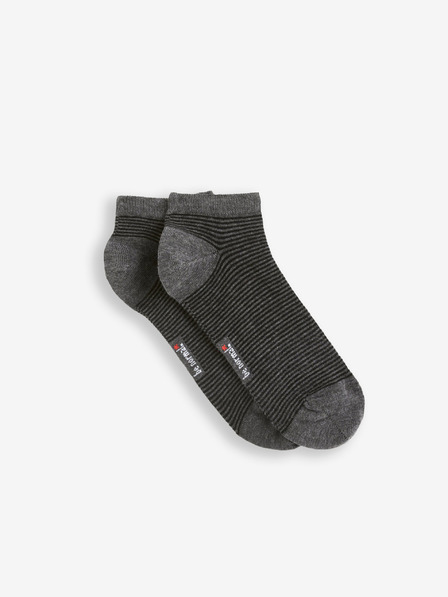 Celio Tmavě šedé pánské proužkované ponožky Celio Difunray