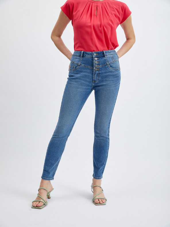 Orsay Modré dámské skinny fit džíny ORSAY
