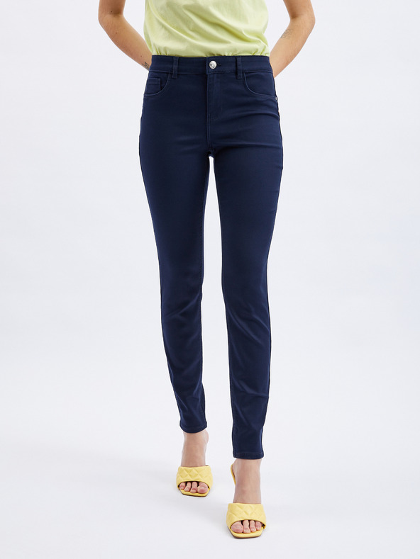 Orsay Tmavě modré dámské skinny fit džíny ORSAY