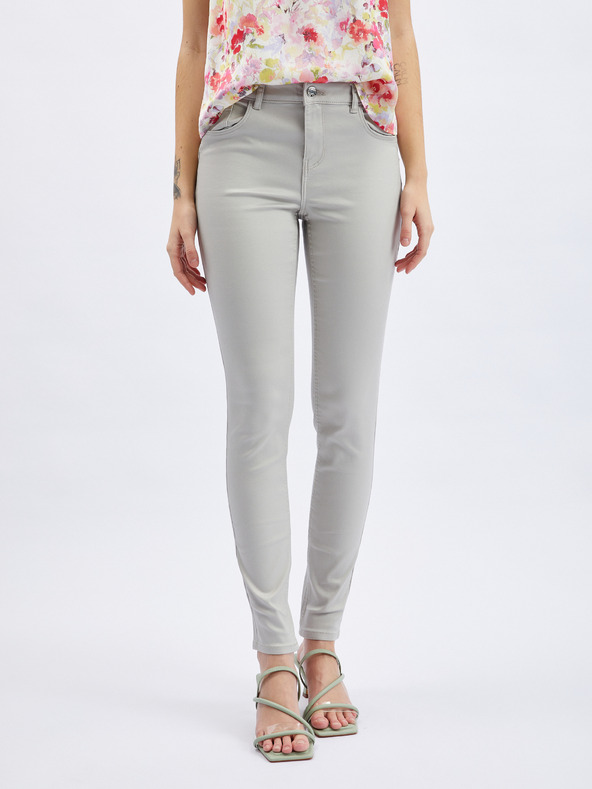 Orsay Světle šedé dámské skinny fit džíny ORSAY