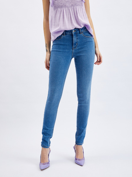 Orsay Modré dámské skinny fit džíny ORSAY