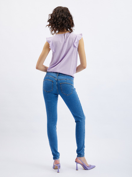 Orsay Modré dámské skinny fit džíny ORSAY