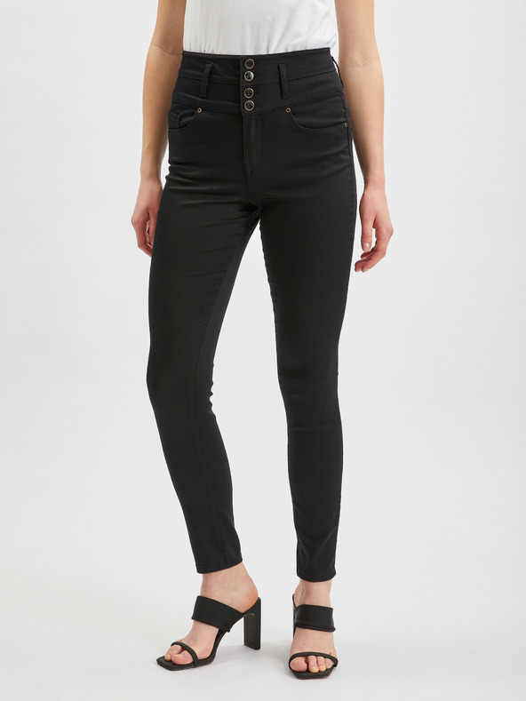 Orsay Černé dámské skinny fit kalhoty ORSAY