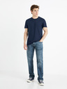 Celio Tmavě modré pánské straight fit džíny Celio Forum5