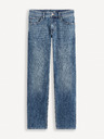 Celio Tmavě modré pánské straight fit džíny Celio Forum5