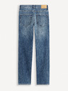 Celio Tmavě modré pánské straight fit džíny Celio Forum5