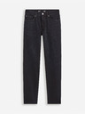 Celio Černé pánské straight fit džíny Celio Fobody15