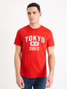 Celio Červené pánské tričko Celio Gextoky