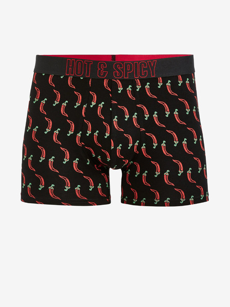 Celio Černé pánské boxerky v dárkovém balení Celio Gibospicy