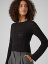 Vero Moda Černý dámský svetr Vero Moda Fabienne