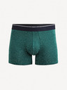 Celio Tmavě zelené pánské vzorované boxerky Celio Mitch