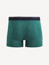 Celio Tmavě zelené pánské vzorované boxerky Celio Mitch