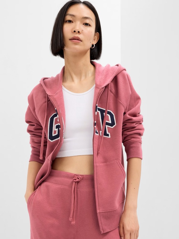 GAP Mikina na zip s logem GAP