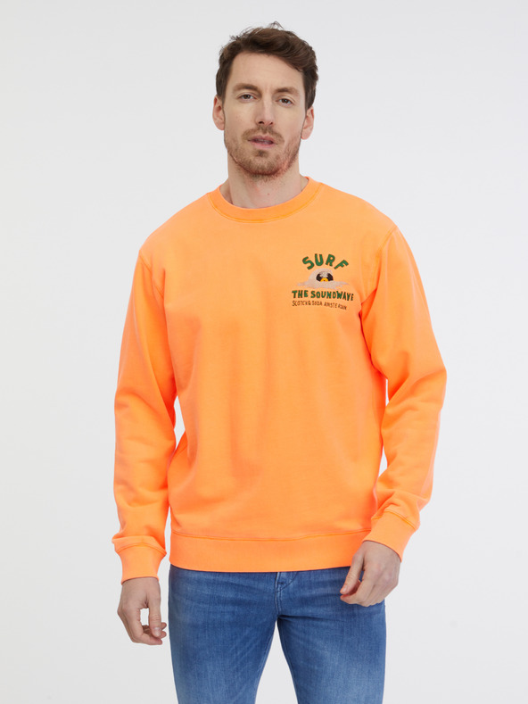 Scotch & Soda Oranžová pánská mikina Scotch & Soda
