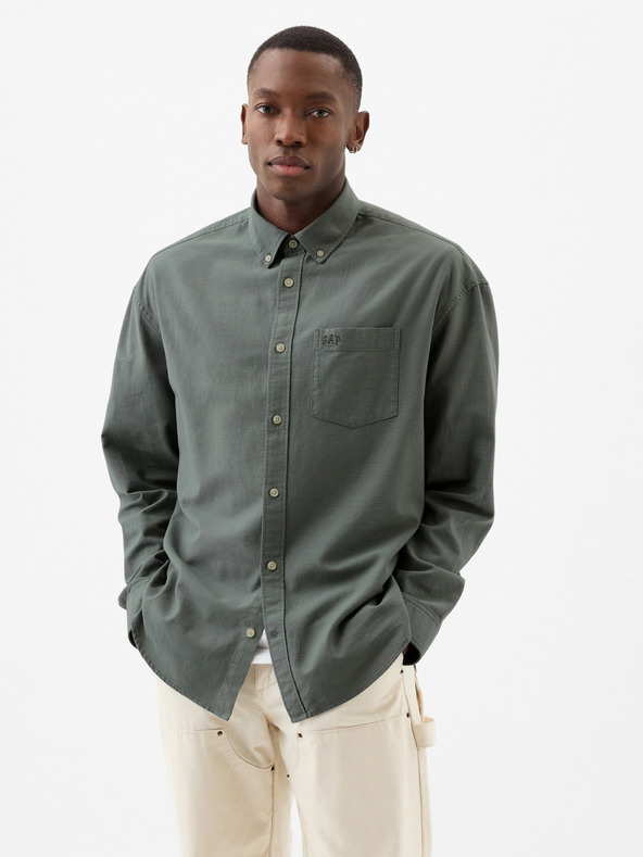 GAP Košile oxford logo oversize GAP
