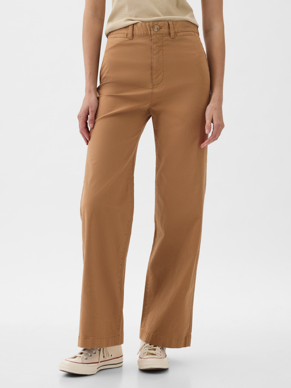 GAP Kalhoty high stride wide leg GAP