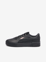 Puma Černé dámské kožené tenisky Puma Carina 2.0 Lux