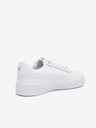 Puma Bílé dámské kožené tenisky Puma Carina 2.0 Lux