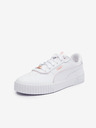 Puma Bílé dámské kožené tenisky Puma Carina 2.0 Lux