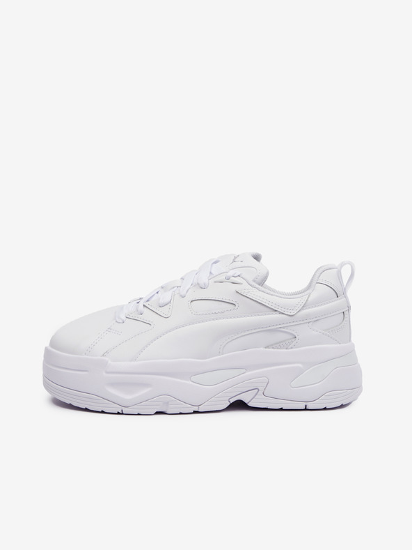 Puma Bílé dámské tenisky s koženými detaily Puma BLSTR Dresscode Wns